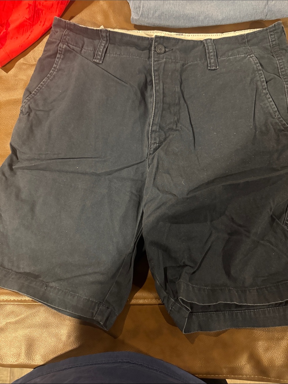 Men's Classic Navy Blue Cotton Shorts